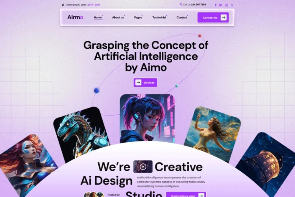 Aimo - AI Agency & Technology WordPress Theme 1 Aimo - AI Agency & Technology WordPress Theme