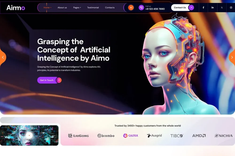 Aimo - AI Agency & Technology WordPress Theme 2 Aimo - AI Agency & Technology WordPress Theme 2