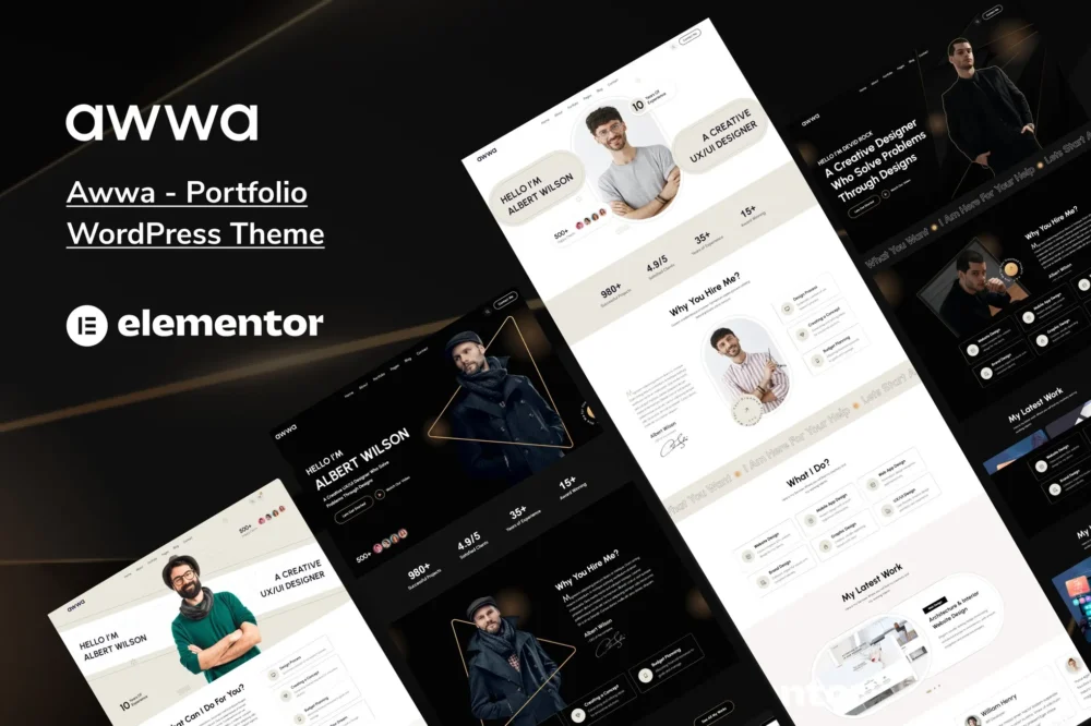 Awwa - Portfolio WordPress Theme Awwa - Portfolio WordPress Theme
