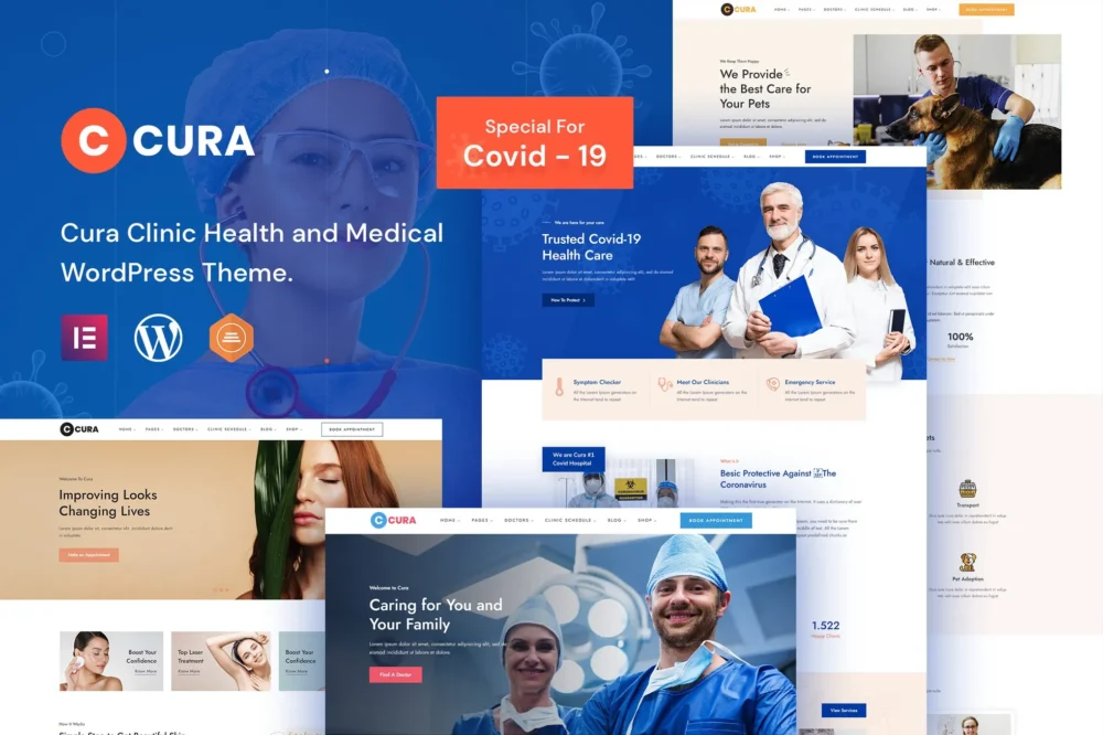 Cura - Medical Clinic Theme Cura - Medical Clinic wordpress Theme