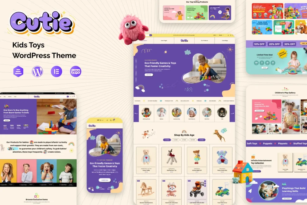 Cutie - ChildrenSchool, Toys Store Theme Cutie - ChildrenSchool, Toys Store Theme
