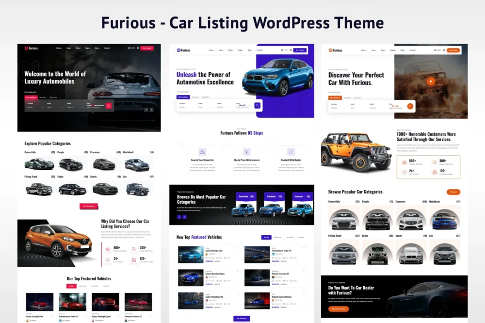 Furious - Car Listing WordPress Theme Furious - Car Listing WordPress Theme