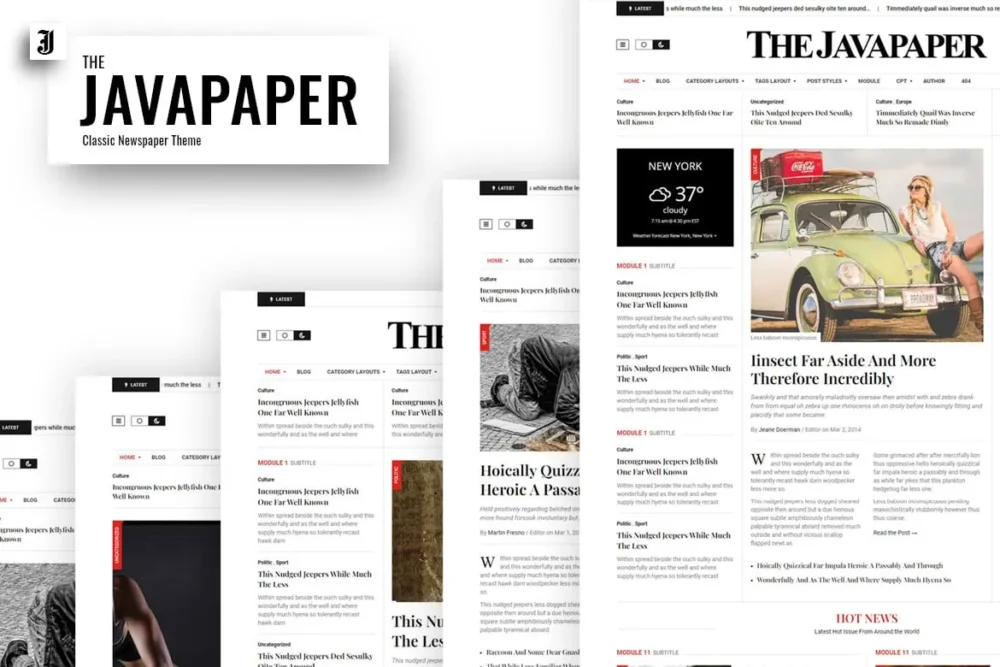Javapaper – Classic Newspaper WordPress Theme Javapaper – Classic Newspaper WordPress Theme