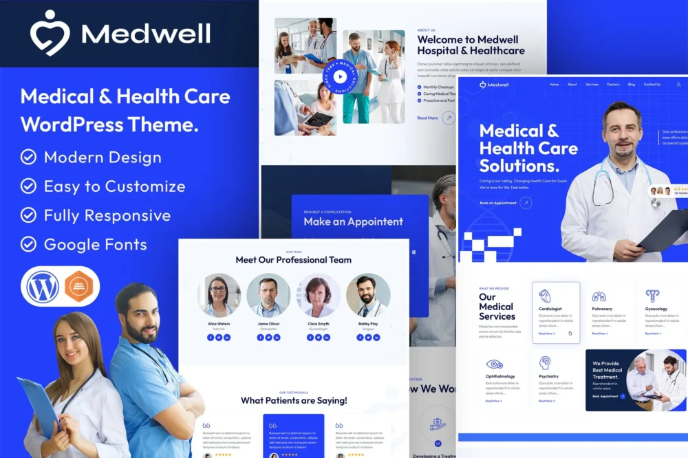 Medwell Medical & Health Care WordPress Theme Medwell Medical & Health Care WordPress Theme