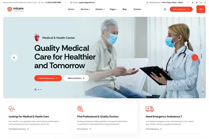 Micare - Medical and Health Care WordPress Theme Micare - Medical and Health Care WordPress Theme