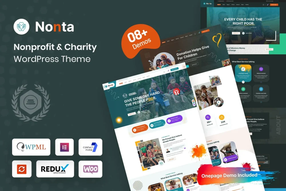 Nonta - Nonprofit & Charity WordPress Theme Nonta - Nonprofit & Charity WordPress Theme