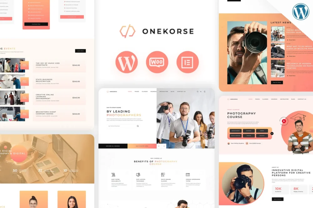Onekorse - LMS Education Theme Onekorse - LMS Education Theme