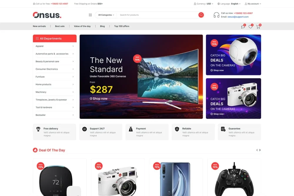 Onsus - Electronics E-commerce WordPress Theme Onsus - Electronics E-commerce WordPress Theme