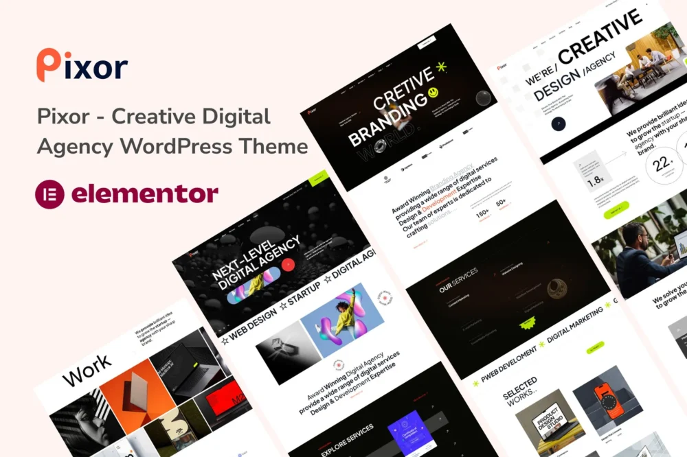 Pixor - Creative Digital Agency WordPress Theme Pixor - Creative Digital Agency WordPress Theme