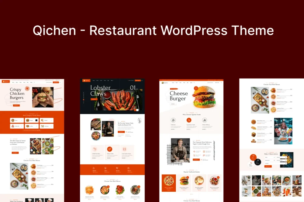 Restaurant WordPress Theme - Qichen Restaurant WordPress Theme - Qichen