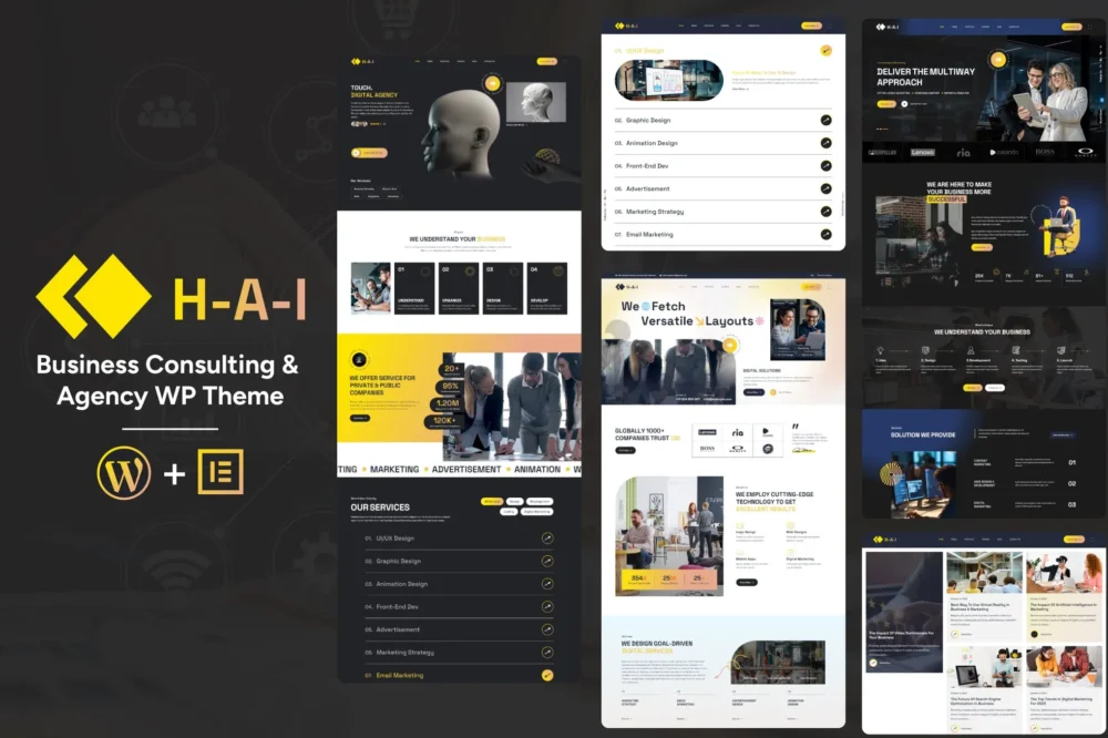 Hai - Elementor Agency WordPressTheme Hai - Elementor Agency WordPressTheme