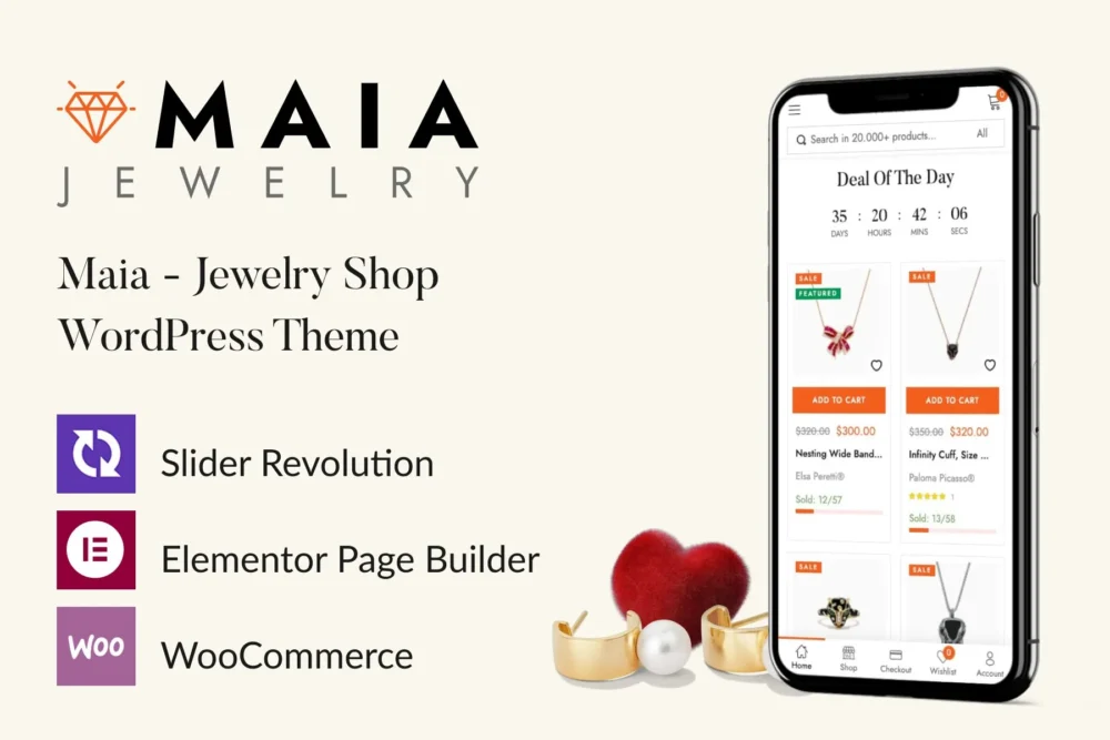 Maia - Jewelry Shop WordPress Theme. Maia - Jewelry Shop WordPress Theme