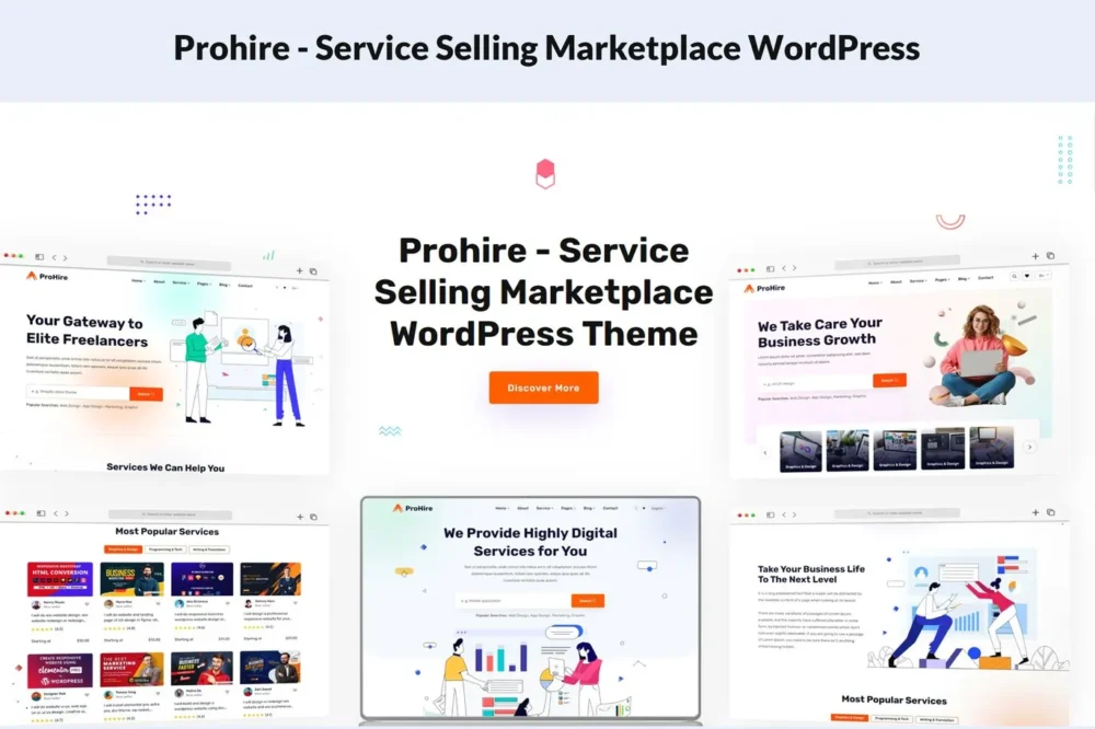 Prohire - Service Selling Marketplace WordPress Prohire - Service Selling Marketplace WordPress