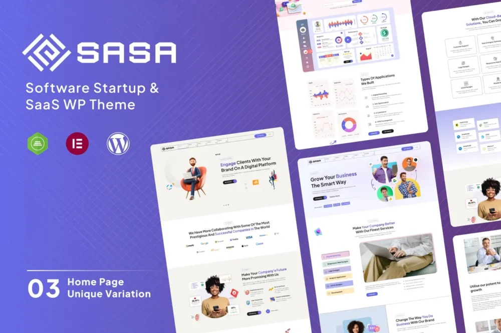 SaSa - Startup, SaaS WordPress Theme SaSa - Startup, SaaS WordPress Theme