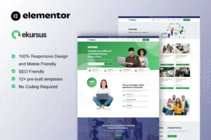 eKursus - Online Course & Education Elementor Template Kit