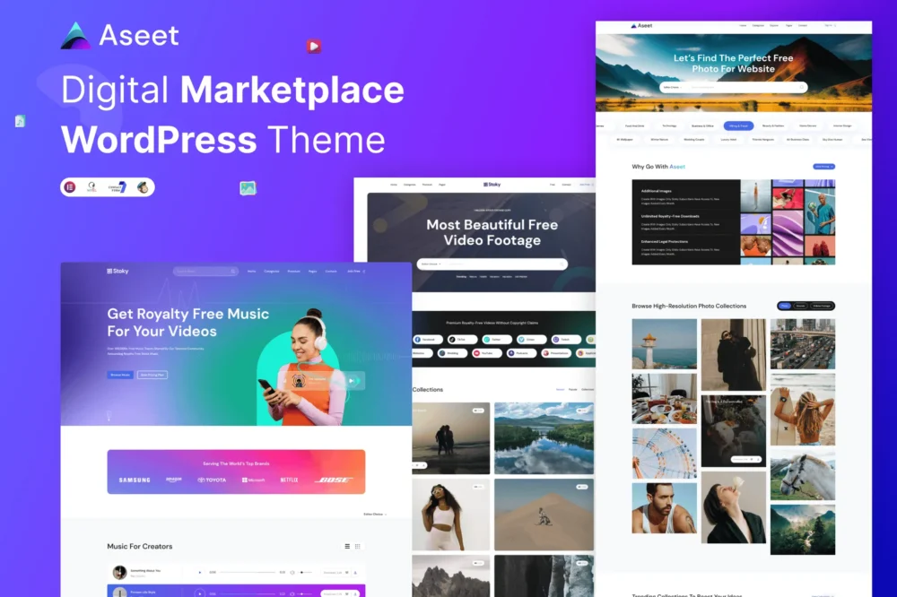 Aseet - Digital Marketplace WordPress Theme Aseet - Digital Marketplace WordPress Theme