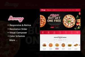 Domnoo - Pizza & Restaurant WordPress Theme