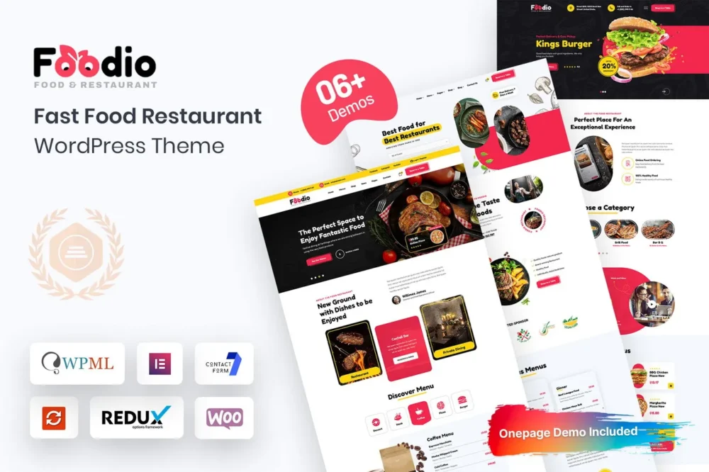 Foodio - Fast Food Restaurant WordPress Theme Foodio - Fast Food Restaurant WordPress Theme