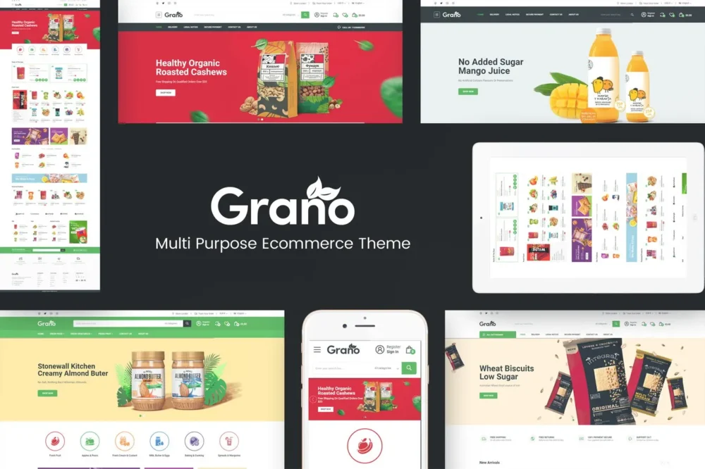 Grano - Organic & Food WordPress Theme Grano - Organic & Food WordPress Theme