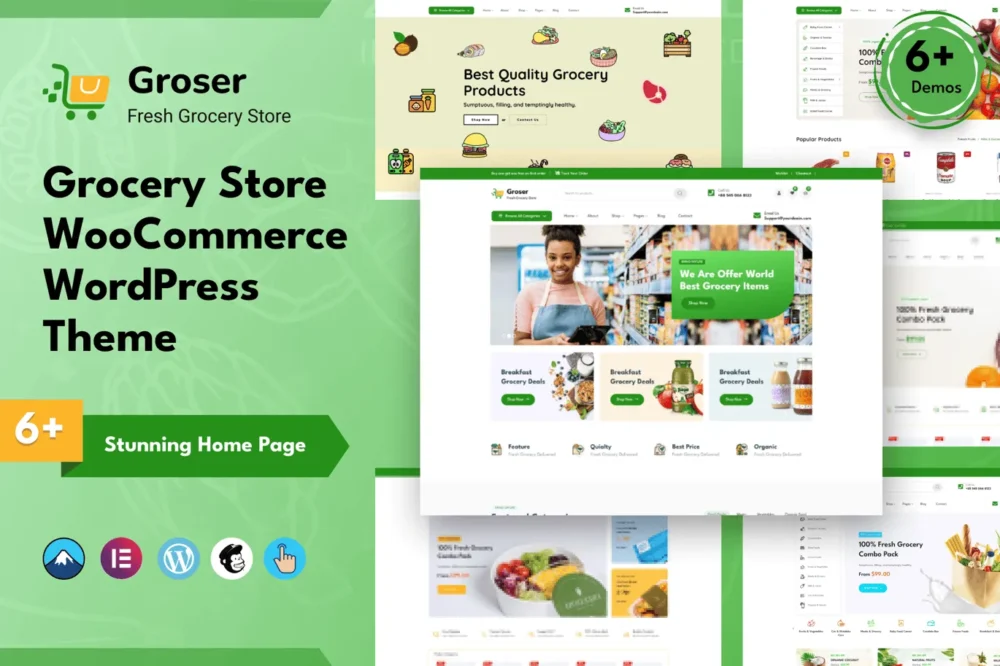 Groser - Grocery Store WooCommerce Theme Groser - Grocery Store WooCommerce Theme
