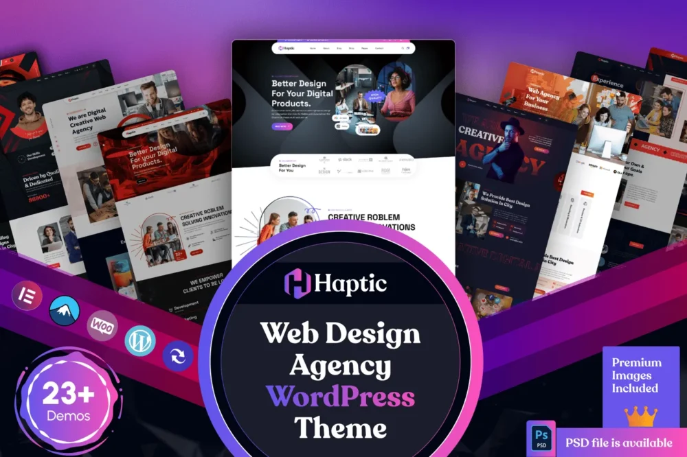 Haptic - Web Design Agency WordPress Theme Haptic - Web Design Agency WordPress Theme