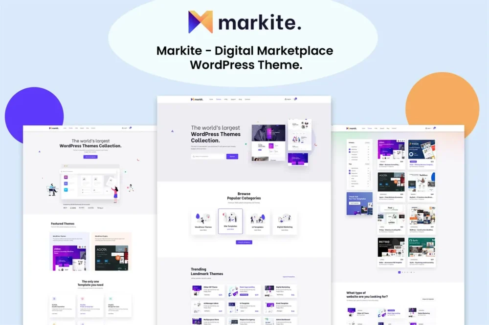 Markite - Digital Marketplace WordPress Theme