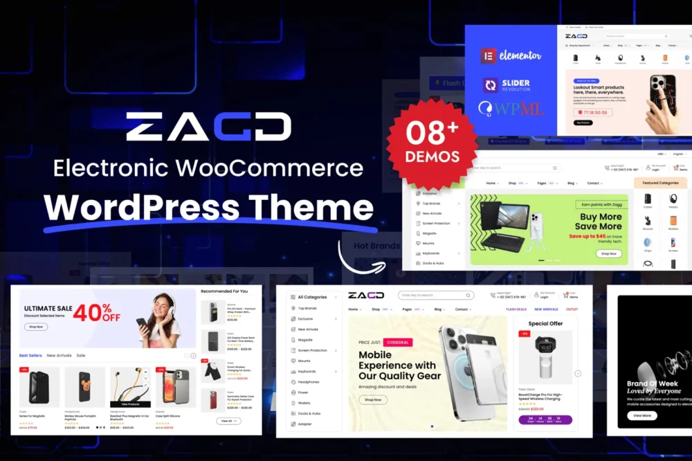 Zagg - Electronics WooCommerce WordPress Theme Zagg - Electronics WooCommerce WordPress Theme