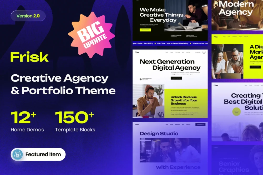 Creative Agency & Creative Portfolio web template Creative Agency & Creative Portfolio web template