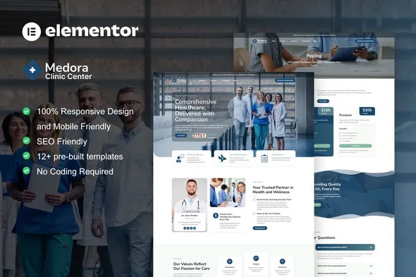 Medora - Medical Clinic Services Elementor Template Kit Medora - Medical Clinic Services Elementor Template Kit